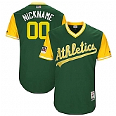 Customized Men's Athletics Green 2018 Players Weekend Stitched Jersey,baseball caps,new era cap wholesale,wholesale hats